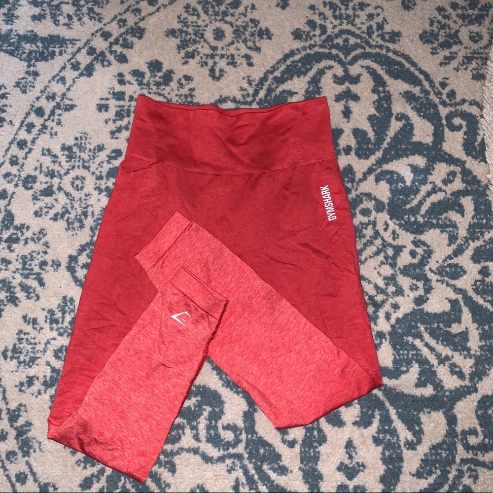 Gymshark ombré seamless red marl size medium
